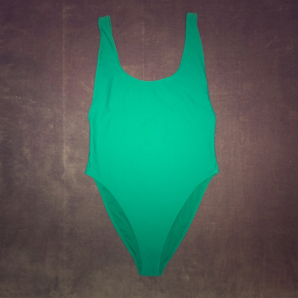 Green One-piece Swimsuit- Size Med